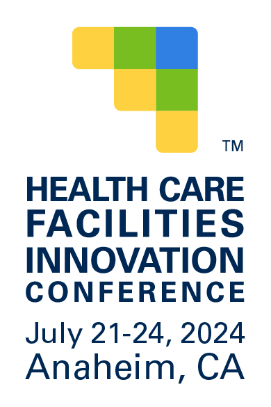 infographic depicting the health care facilities innovation conference held on July 21-24, 2024 at Anaheim CA
