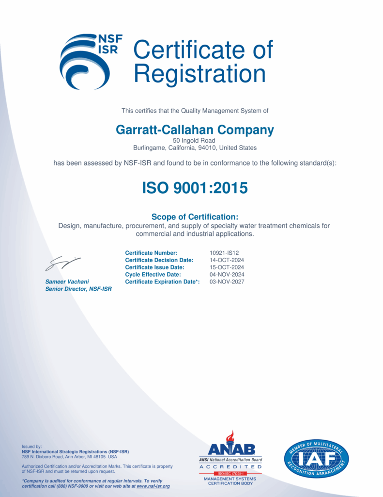 GC Certificate ISO 9001